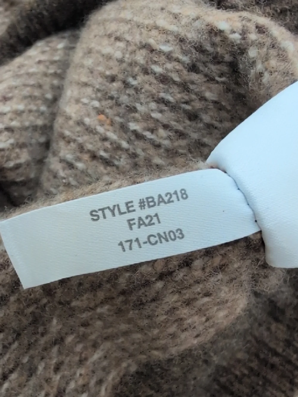 J. Crew Merino Wool Birds Eye Tipped Sweater Two-Tone Brown Crewneck Large BA218